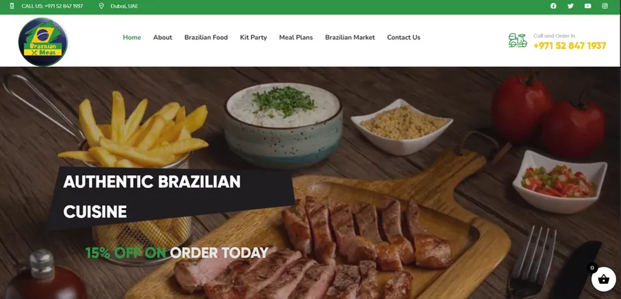brazilianmeal.com homepage hero